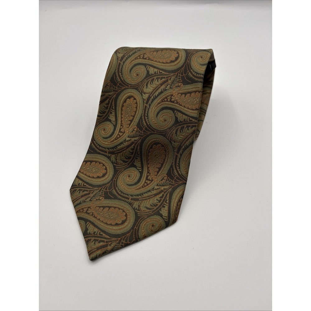 Henry Grethel Paisley Tie Mens Silk Hand Made Business Corporate Workwear